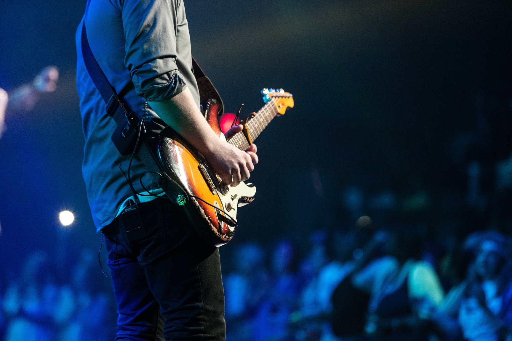 Artist Playing at the Concert